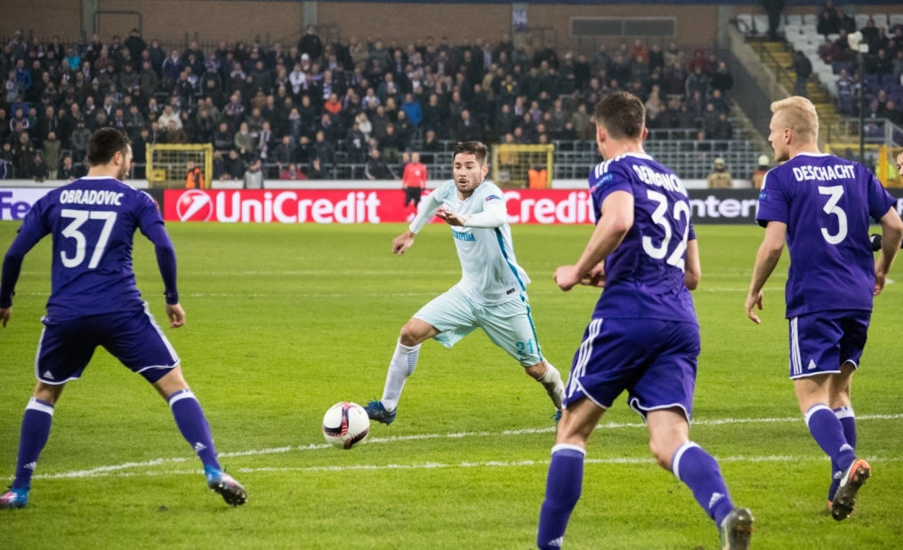 Лига Европы УЕФА 2016/17, 1/16 финала, «Андерлехт» — «Зенит»