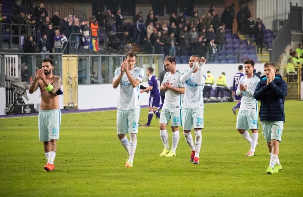 Лига Европы УЕФА 2016/17, 1/16 финала, «Андерлехт» — «Зенит»