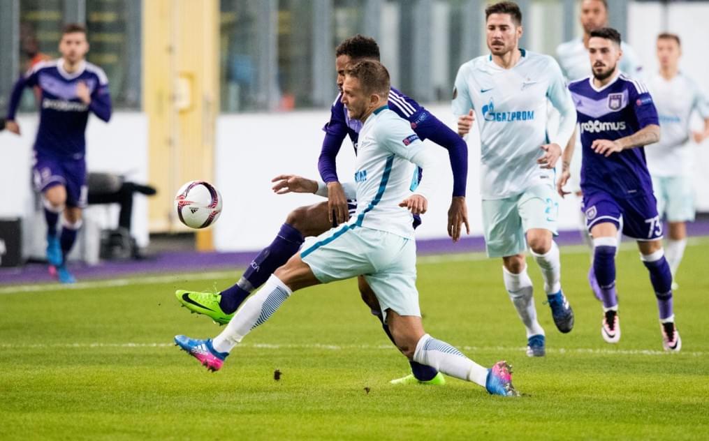 Лига Европы УЕФА 2016/17, 1/16 финала, «Андерлехт» — «Зенит»