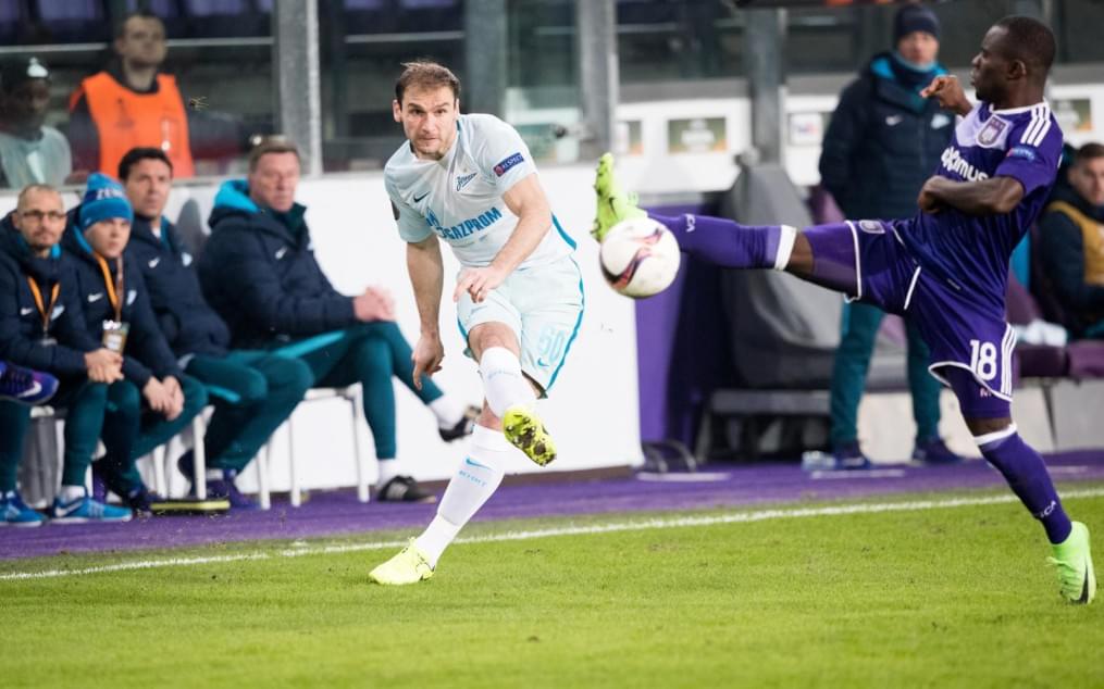 Лига Европы УЕФА 2016/17, 1/16 финала, «Андерлехт» — «Зенит»