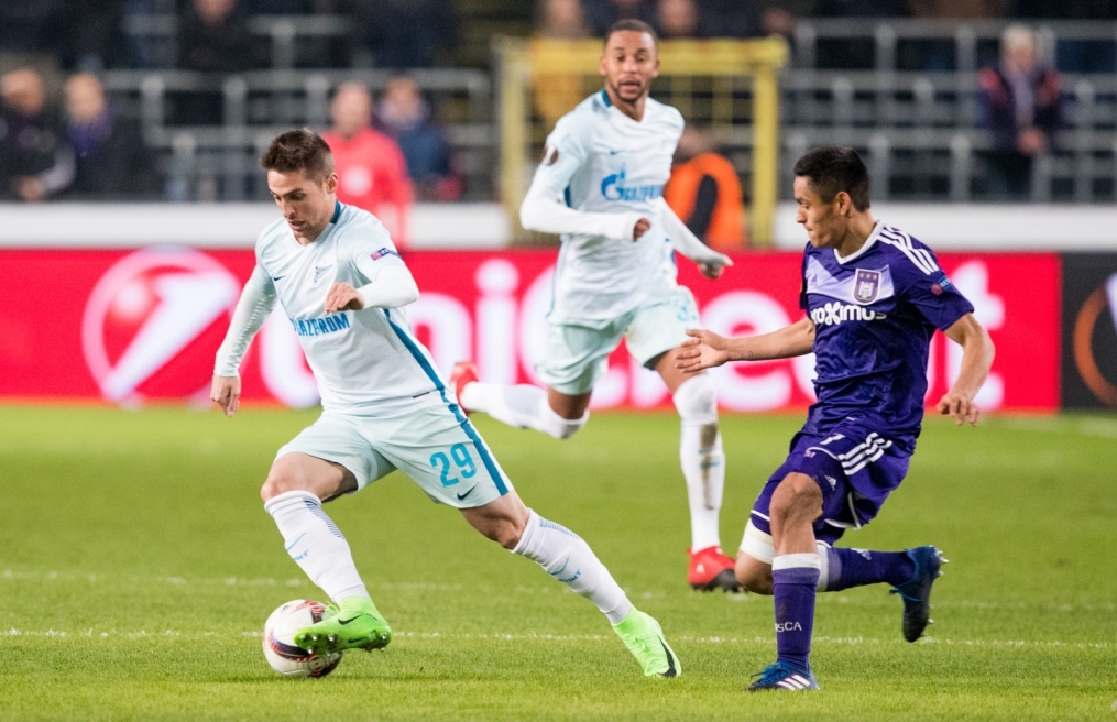 Лига Европы УЕФА 2016/17, 1/16 финала, «Андерлехт» — «Зенит»