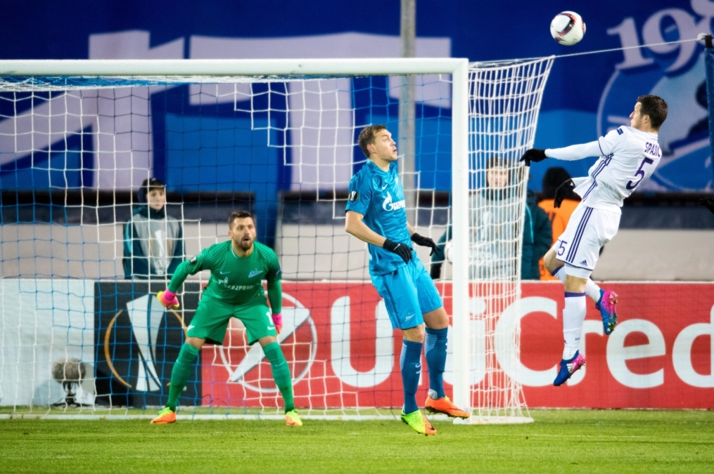 Лига Европы УЕФА 2016/17, 1/16 финала, «Зенит» — «Андерлехт»