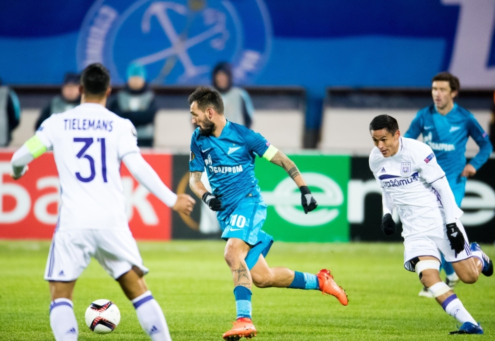 Лига Европы УЕФА 2016/17, 1/16 финала, «Зенит» — «Андерлехт»