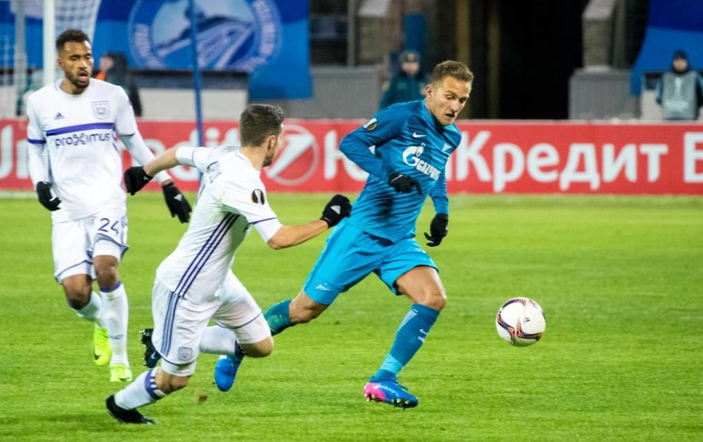 Лига Европы УЕФА 2016/17, 1/16 финала, «Зенит» — «Андерлехт»