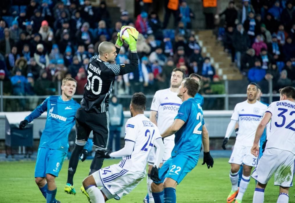 Лига Европы УЕФА 2016/17, 1/16 финала, «Зенит» — «Андерлехт»