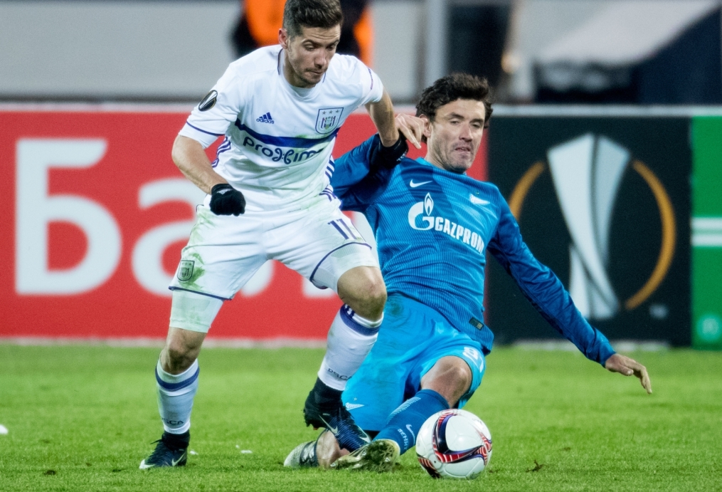 Лига Европы УЕФА 2016/17, 1/16 финала, «Зенит» — «Андерлехт»