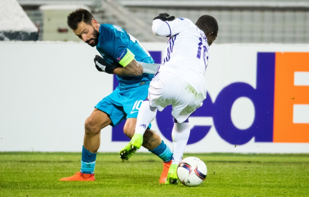 Лига Европы УЕФА 2016/17, 1/16 финала, «Зенит» — «Андерлехт»