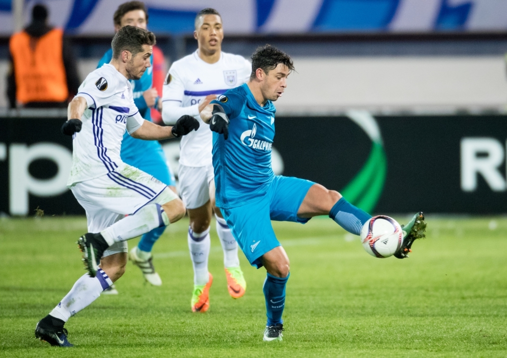 Лига Европы УЕФА 2016/17, 1/16 финала, «Зенит» — «Андерлехт»