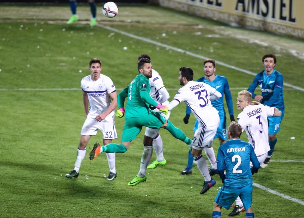 Лига Европы УЕФА 2016/17, 1/16 финала, «Зенит» — «Андерлехт»