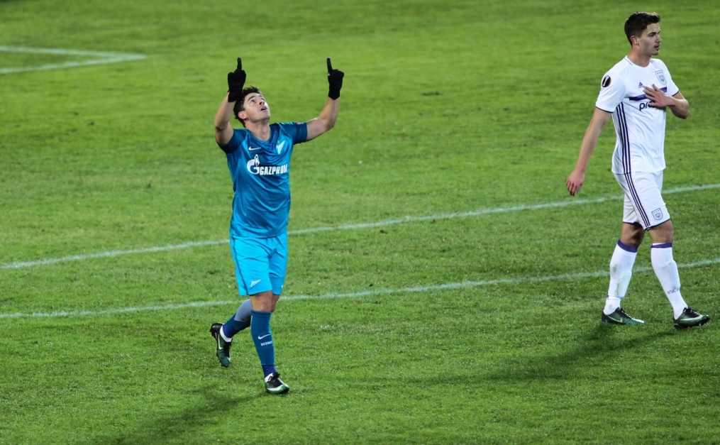 Лига Европы УЕФА 2016/17, 1/16 финала, «Зенит» — «Андерлехт»