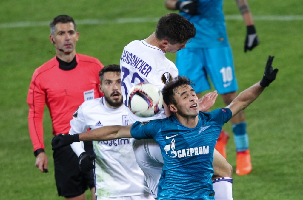 Лига Европы УЕФА 2016/17, 1/16 финала, «Зенит» — «Андерлехт»