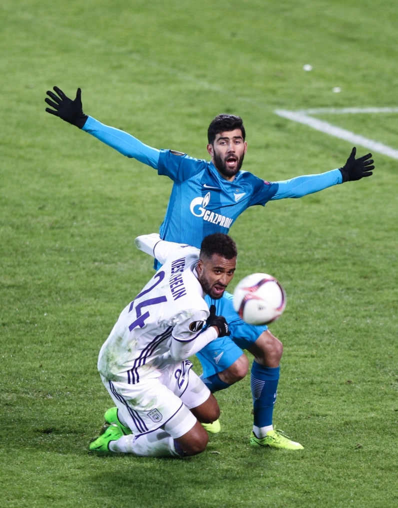 Лига Европы УЕФА 2016/17, 1/16 финала, «Зенит» — «Андерлехт»