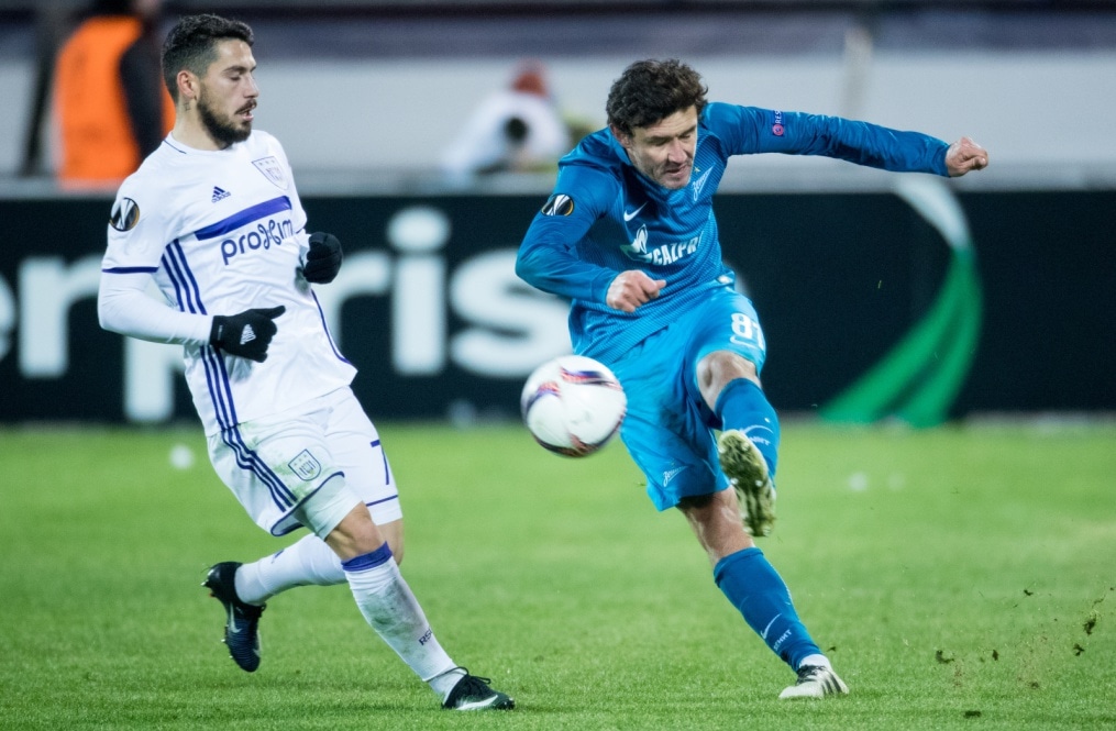 Лига Европы УЕФА 2016/17, 1/16 финала, «Зенит» — «Андерлехт»