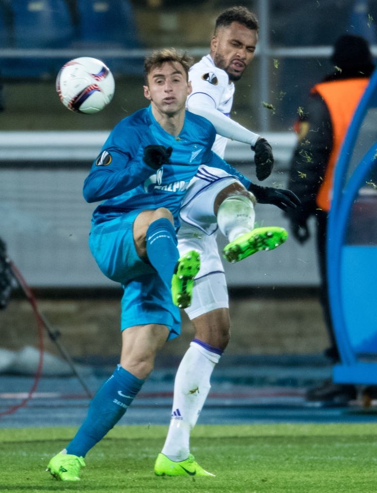 Лига Европы УЕФА 2016/17, 1/16 финала, «Зенит» — «Андерлехт»