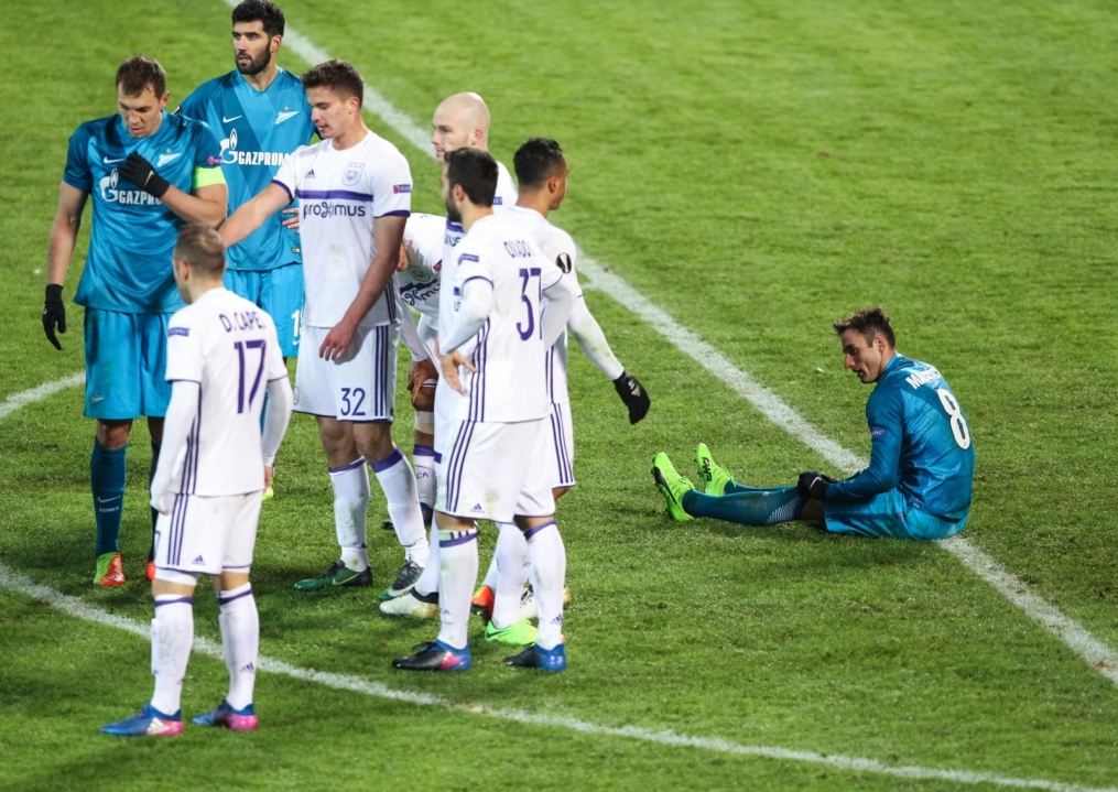 Лига Европы УЕФА 2016/17, 1/16 финала, «Зенит» — «Андерлехт»