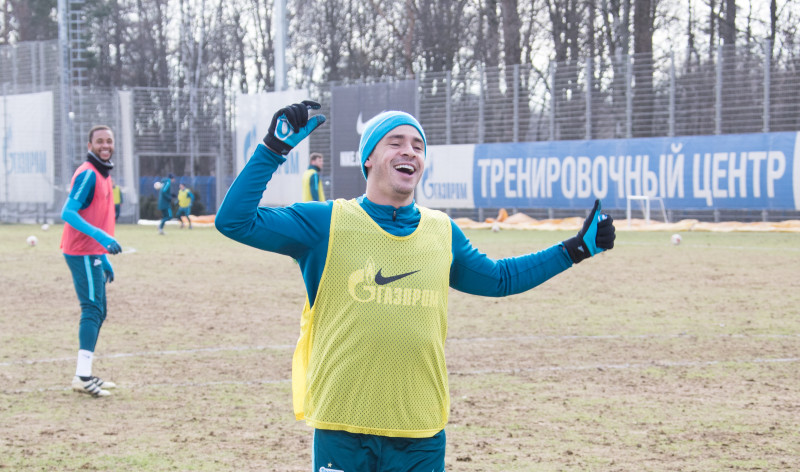 Тренировка «Зенита» перед матчем с «Амкар» — «Зенит»