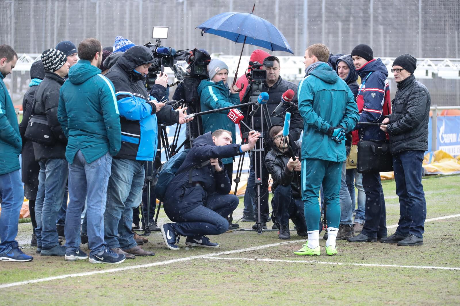 Открытая тренировка «Зенита» перед матчем с ФК «Амкар»