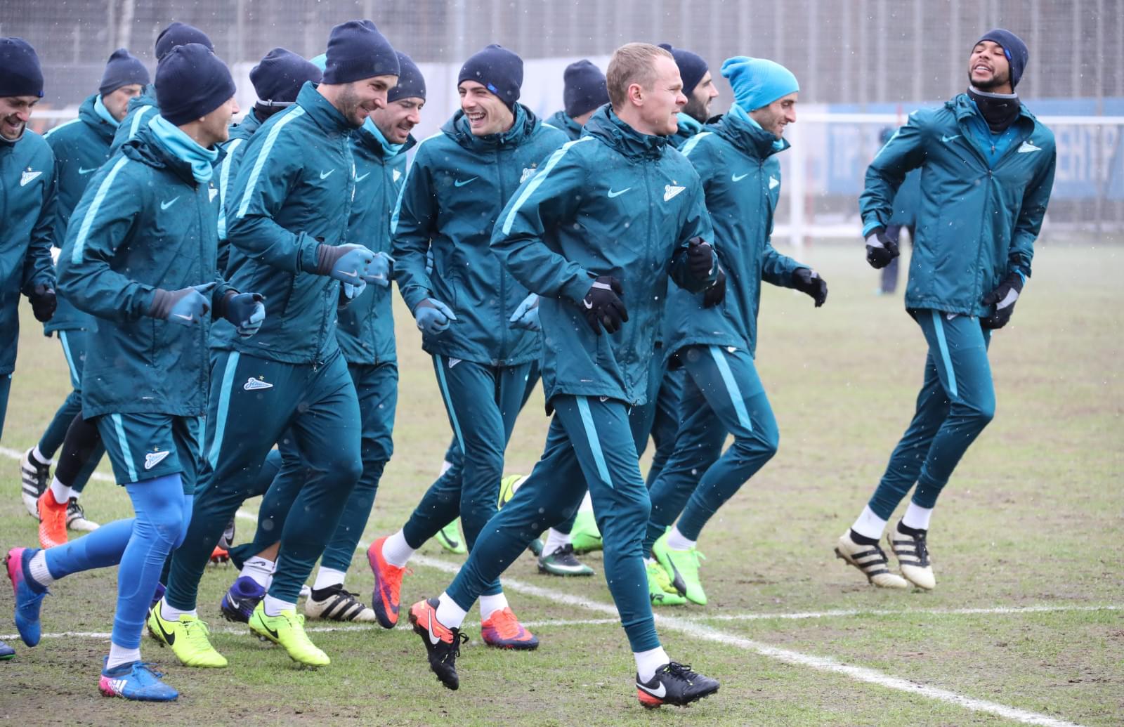 Открытая тренировка «Зенита» перед матчем с ФК «Амкар»