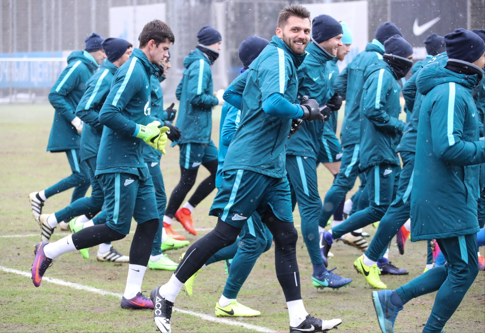 Открытая тренировка «Зенита» перед матчем с ФК «Амкар»