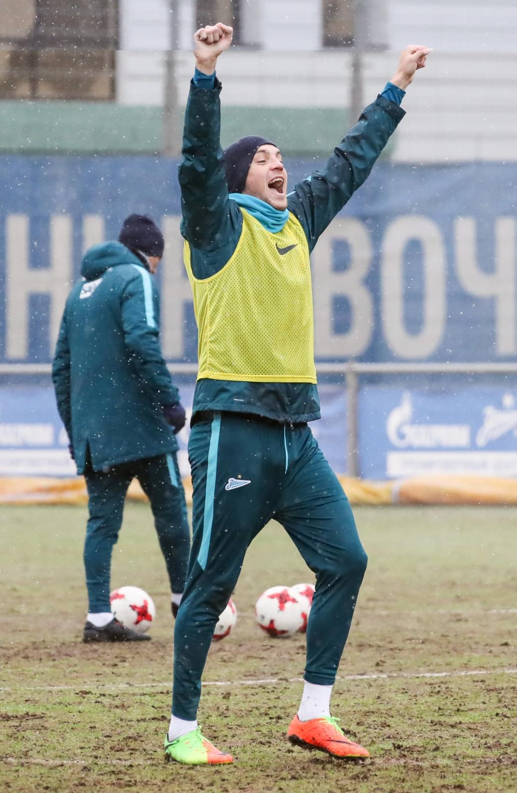 Открытая тренировка «Зенита» перед матчем с ФК «Амкар»