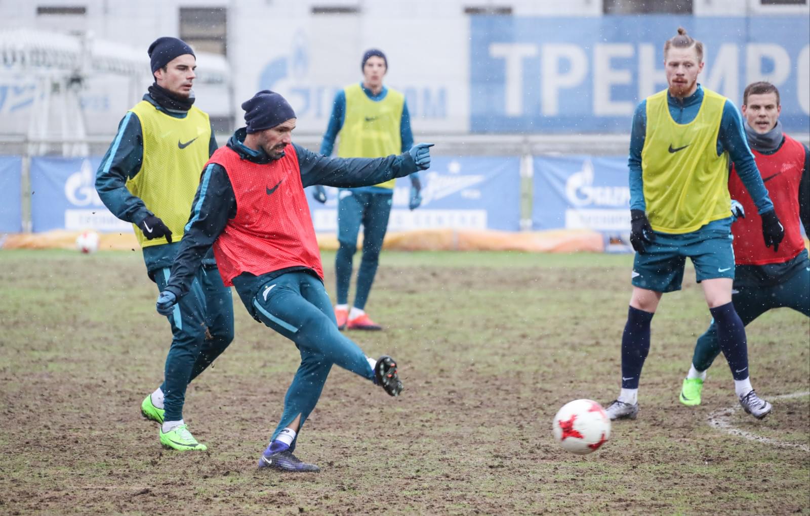 Открытая тренировка «Зенита» перед матчем с ФК «Амкар»