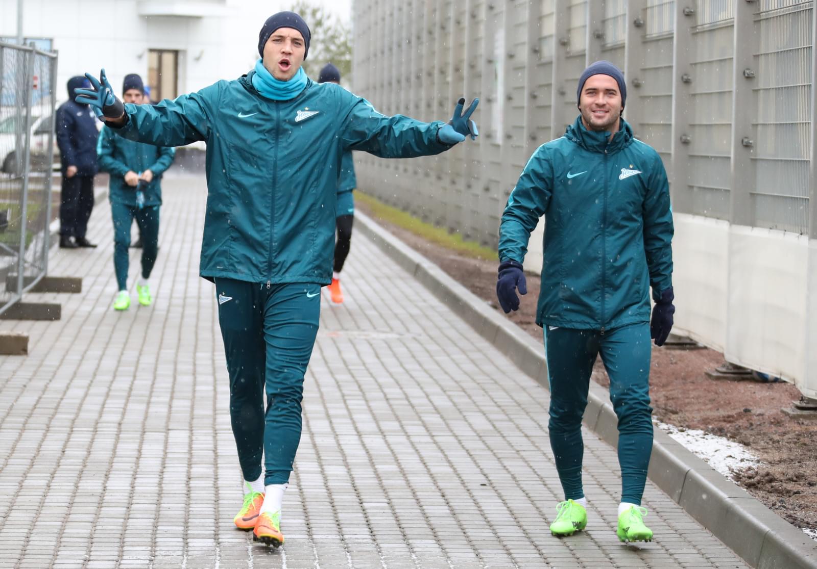 Открытая тренировка «Зенита» перед матчем с ФК «Амкар»