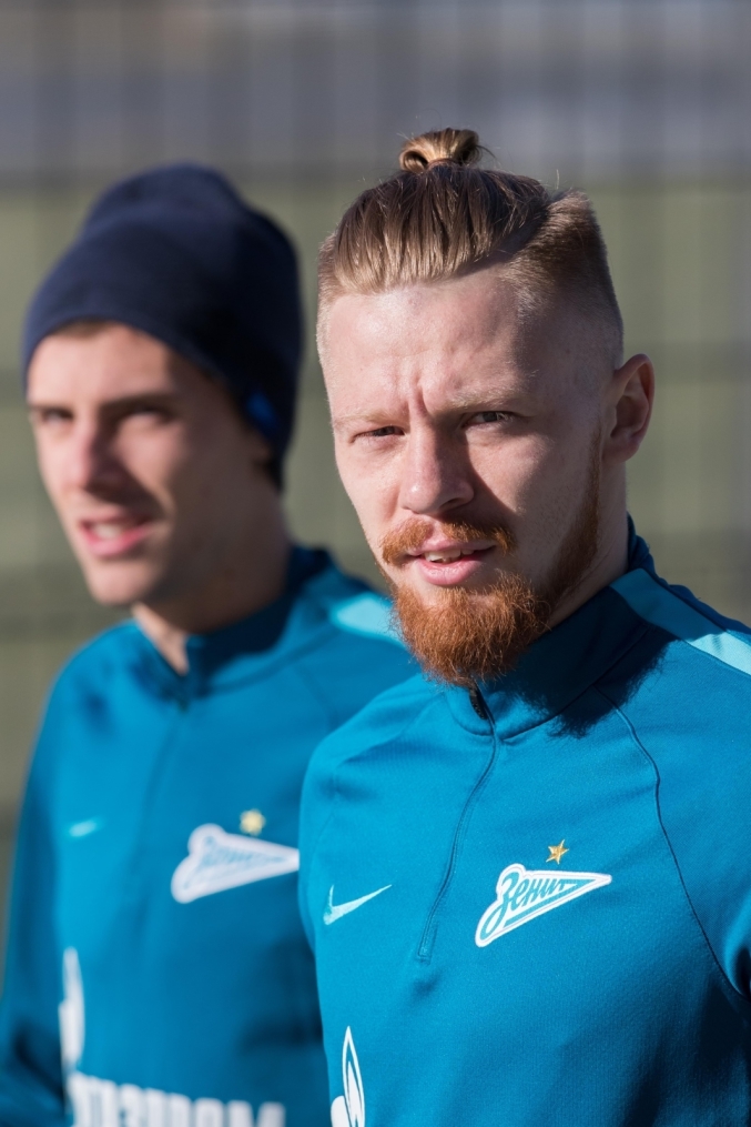 Утренняя тренировка «Зенита» перед матчем с «Арсеналом»