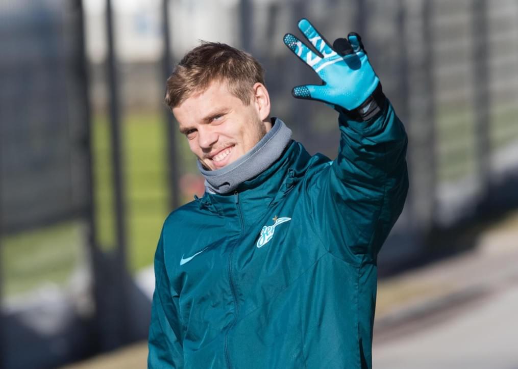 Утренняя тренировка «Зенита» перед матчем с «Арсеналом»