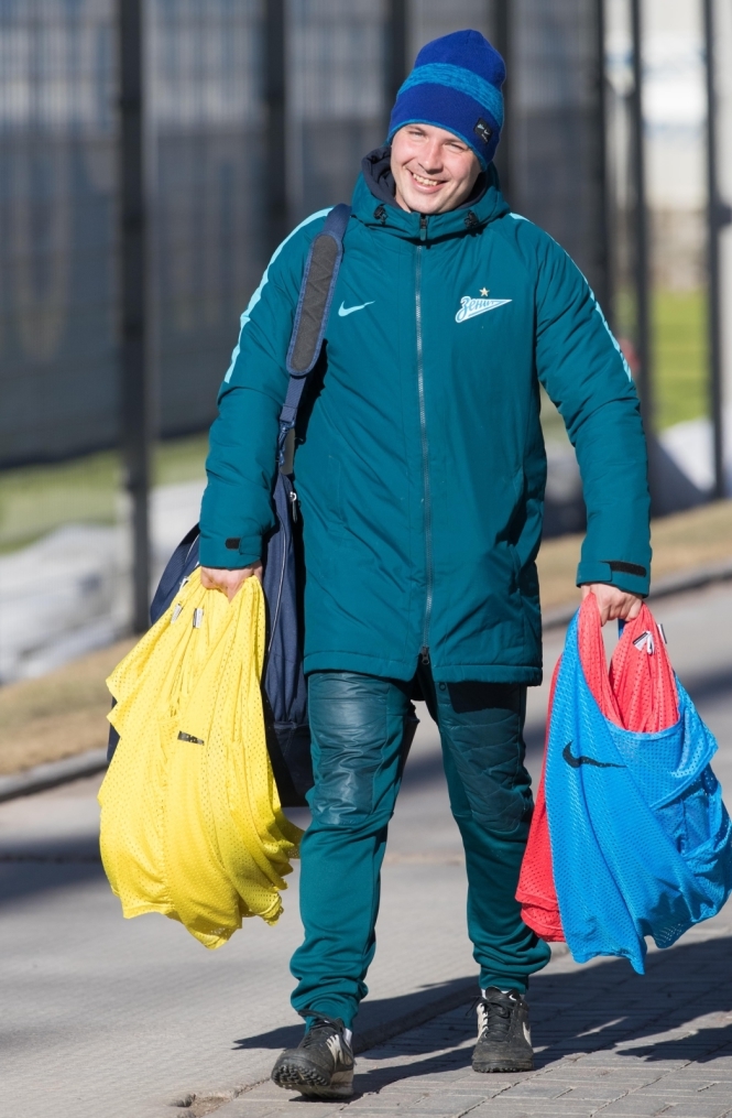 Утренняя тренировка «Зенита» перед матчем с «Арсеналом»