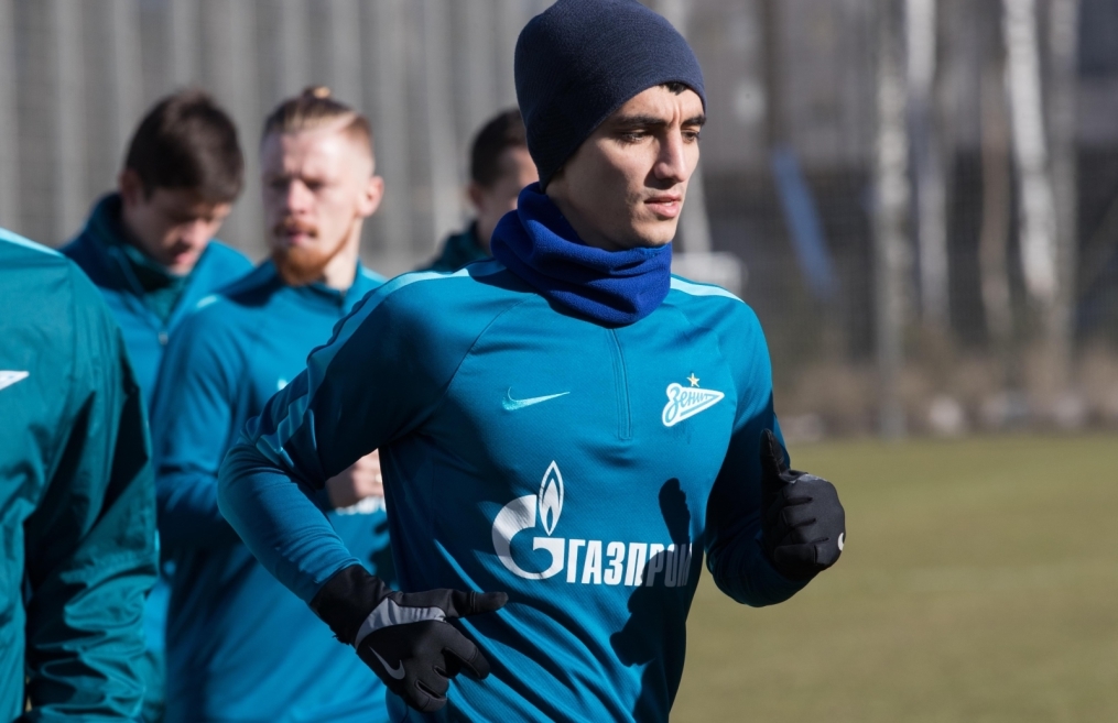Утренняя тренировка «Зенита» перед матчем с «Арсеналом»