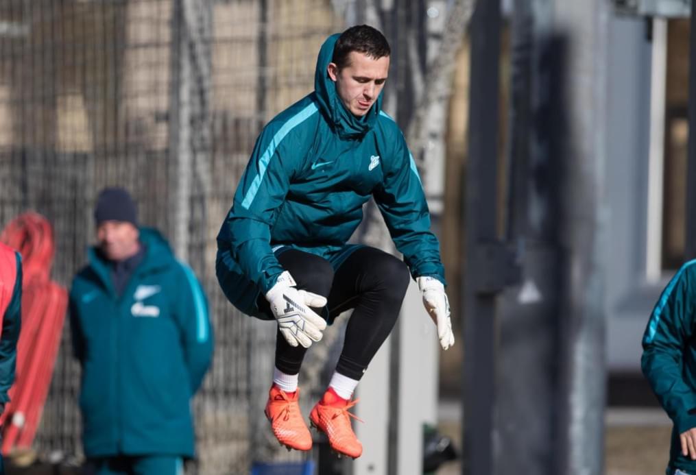 Утренняя тренировка «Зенита» перед матчем с «Арсеналом»