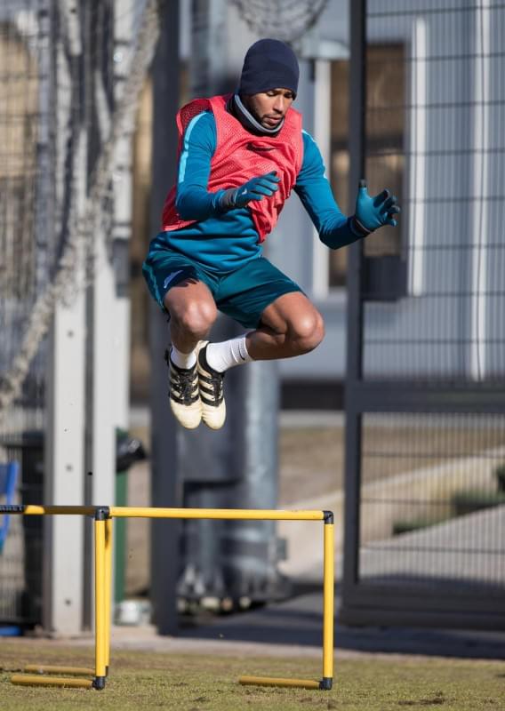 Утренняя тренировка «Зенита» перед матчем с «Арсеналом»