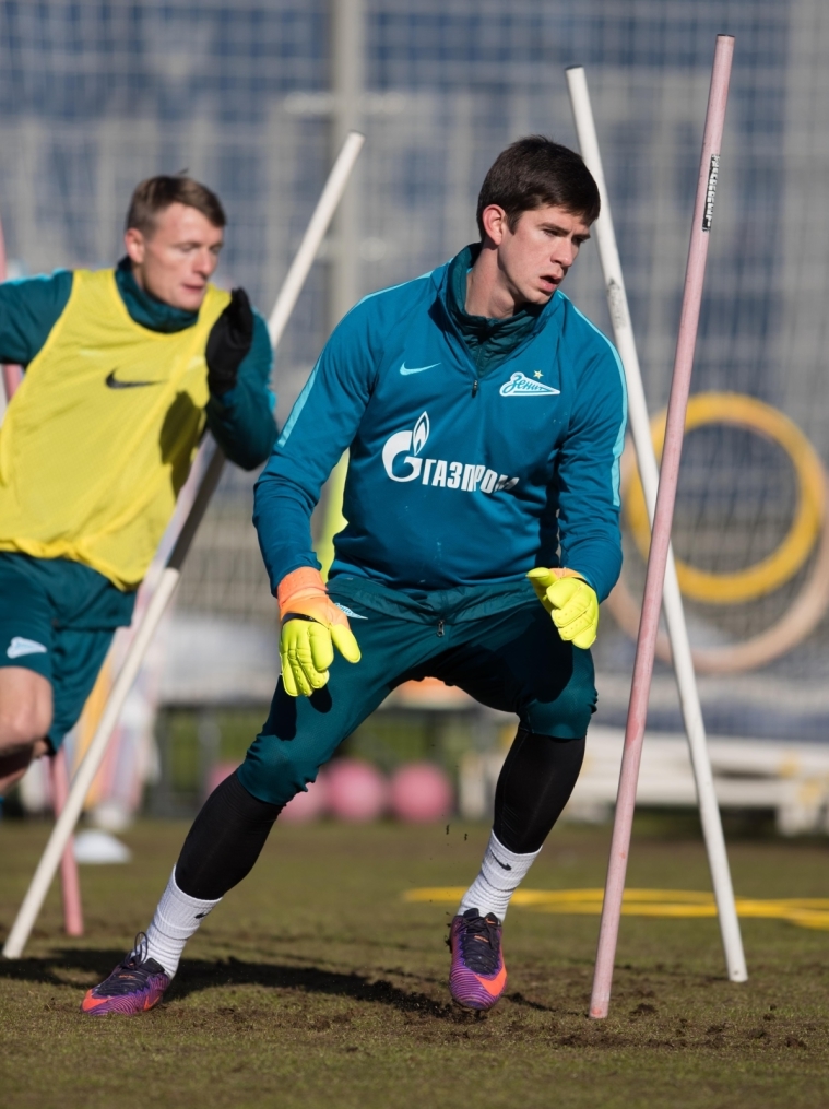 Утренняя тренировка «Зенита» перед матчем с «Арсеналом»