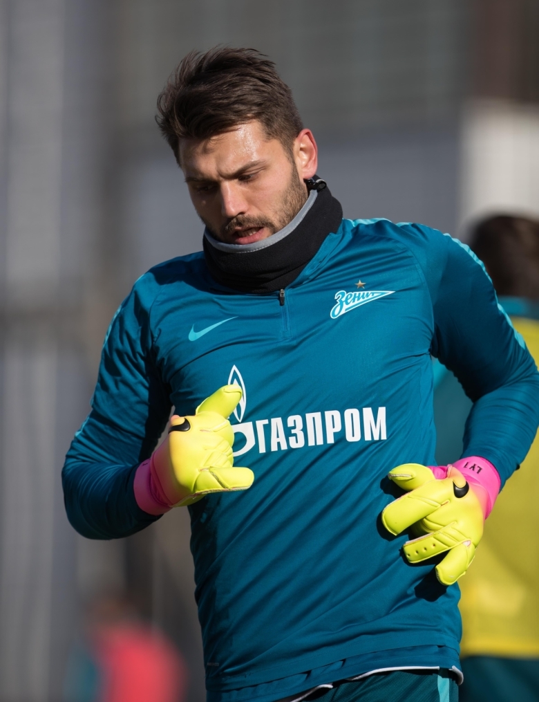 Утренняя тренировка «Зенита» перед матчем с «Арсеналом»