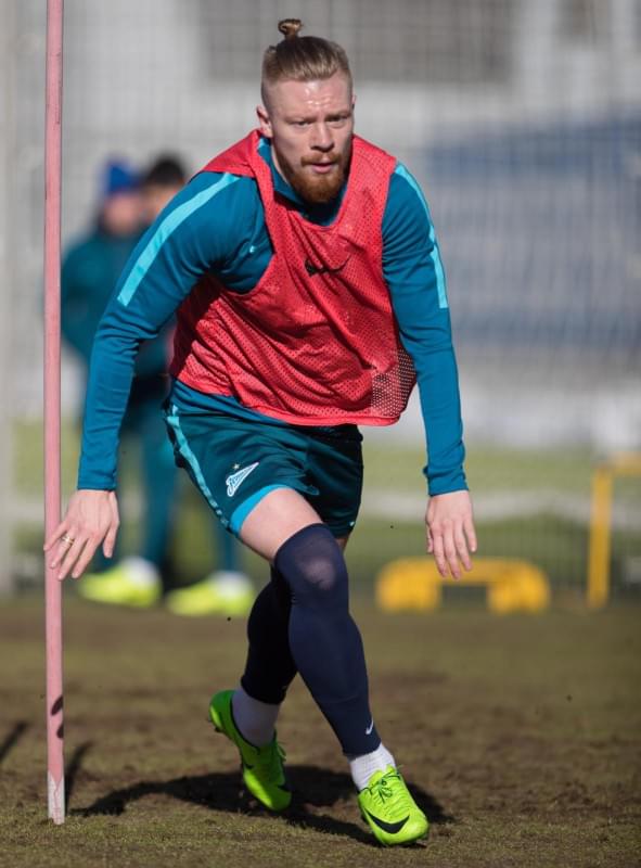 Утренняя тренировка «Зенита» перед матчем с «Арсеналом»