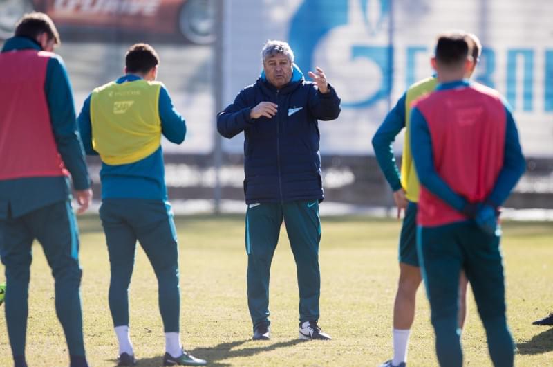 Утренняя тренировка «Зенита» перед матчем с «Арсеналом»