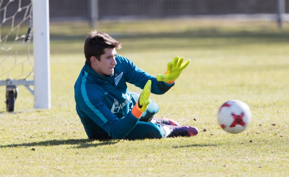 Утренняя тренировка «Зенита» перед матчем с «Арсеналом»