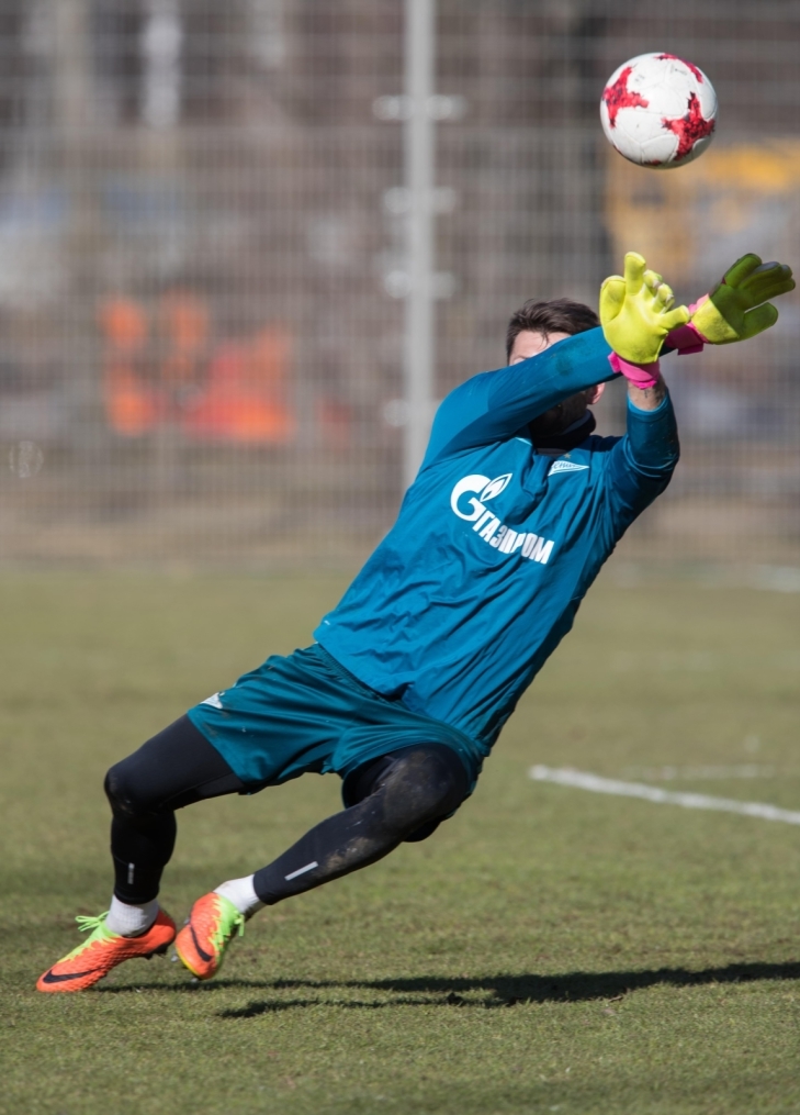 Утренняя тренировка «Зенита» перед матчем с «Арсеналом»