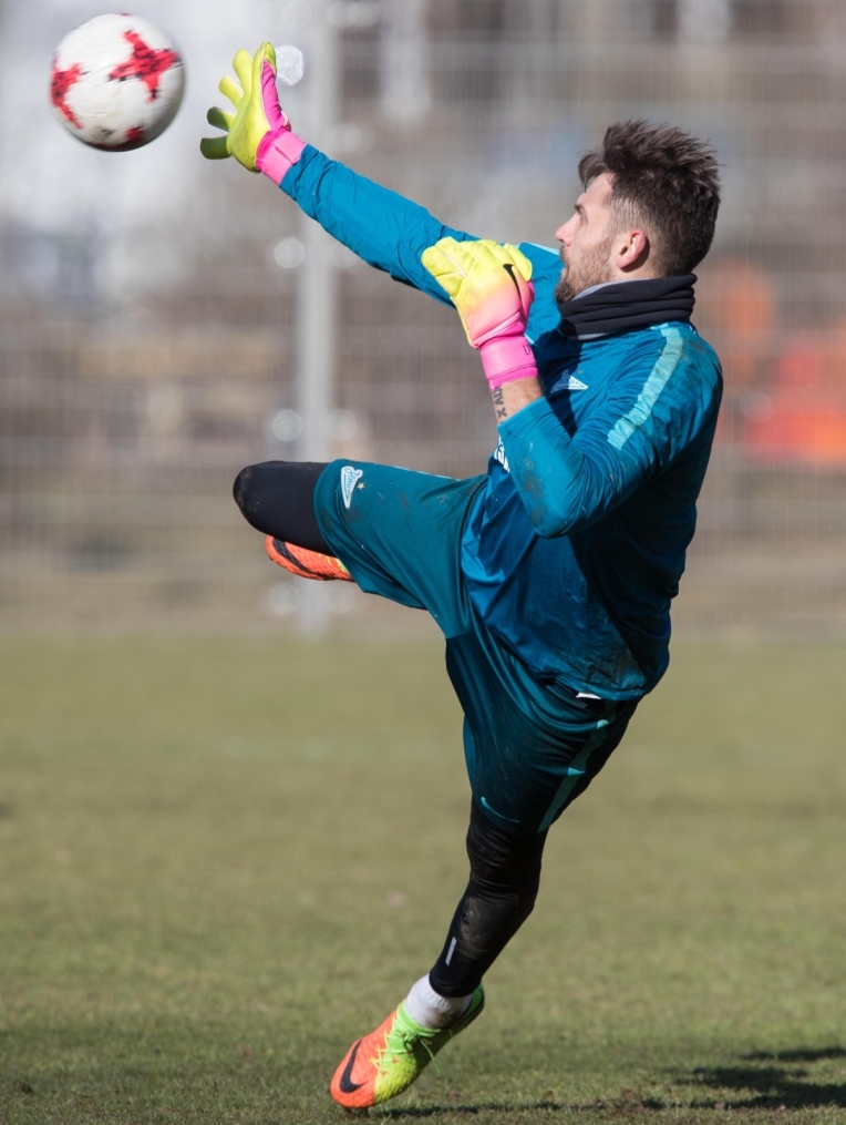 Утренняя тренировка «Зенита» перед матчем с «Арсеналом»