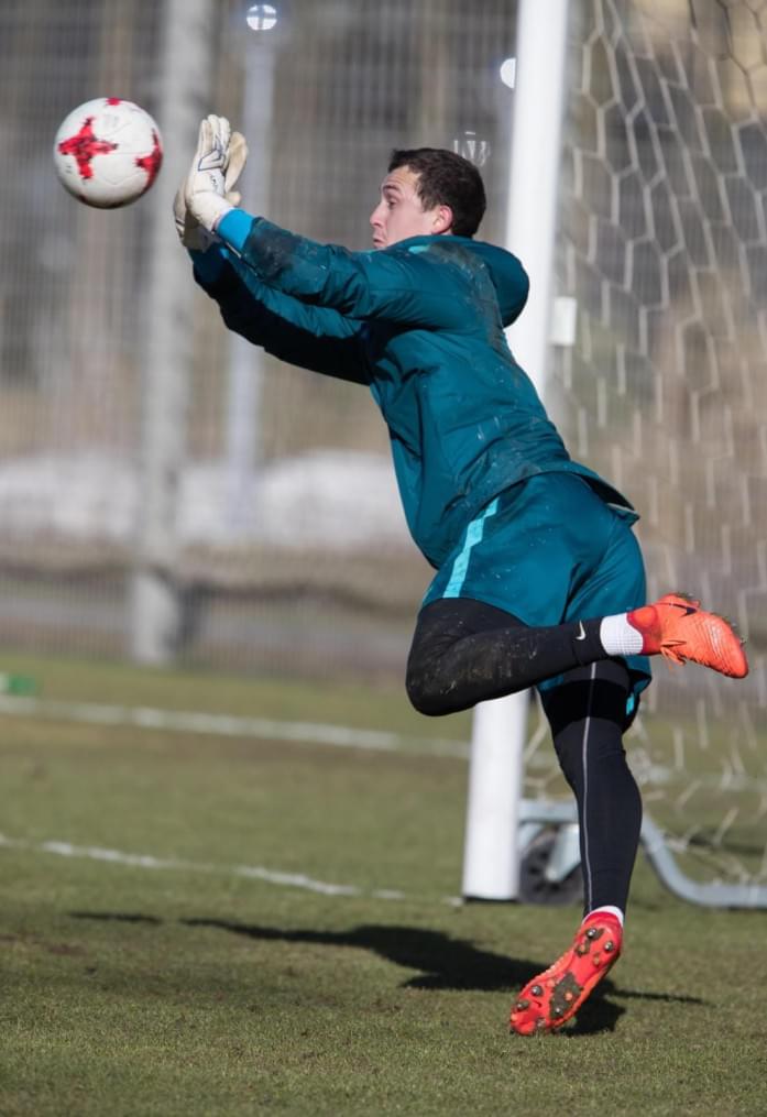 Утренняя тренировка «Зенита» перед матчем с «Арсеналом»