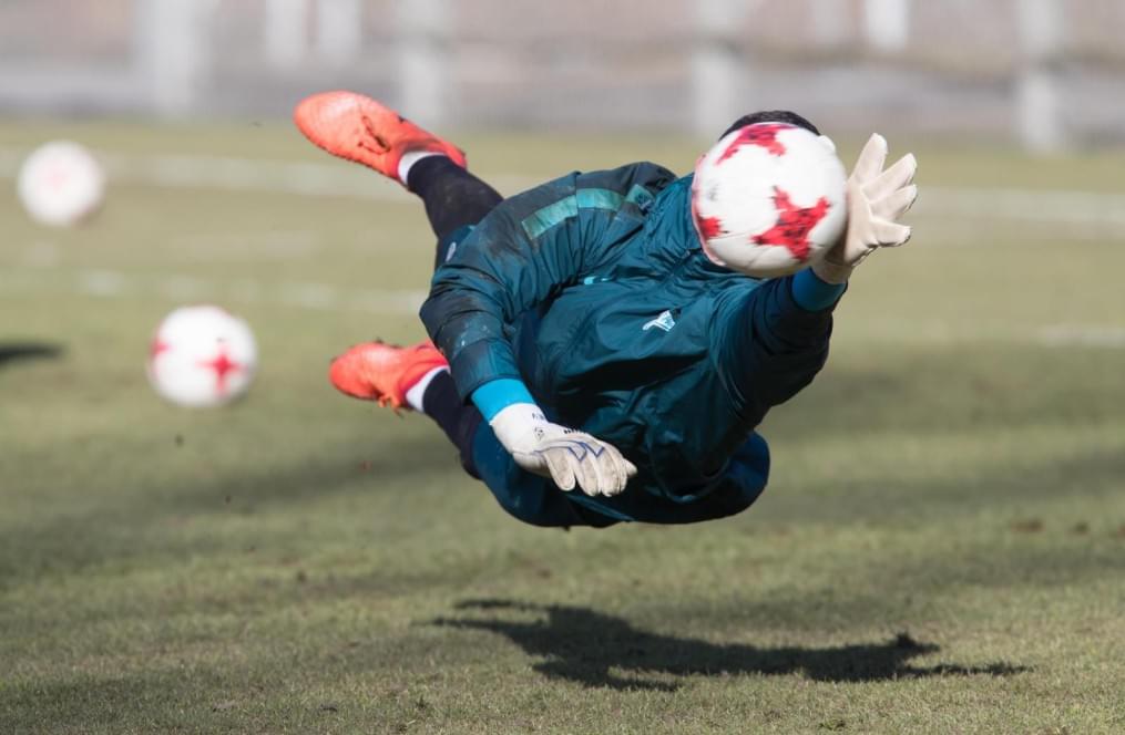 Утренняя тренировка «Зенита» перед матчем с «Арсеналом»