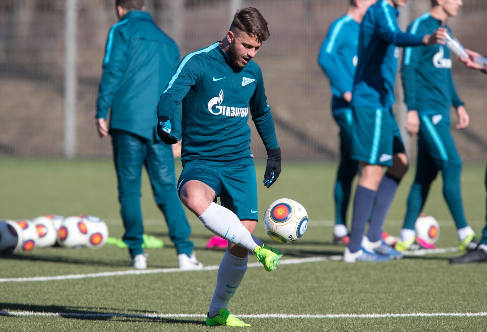 Тренировка «Зенита»-2 перед матчем со «Спартаком» (Нальчик)