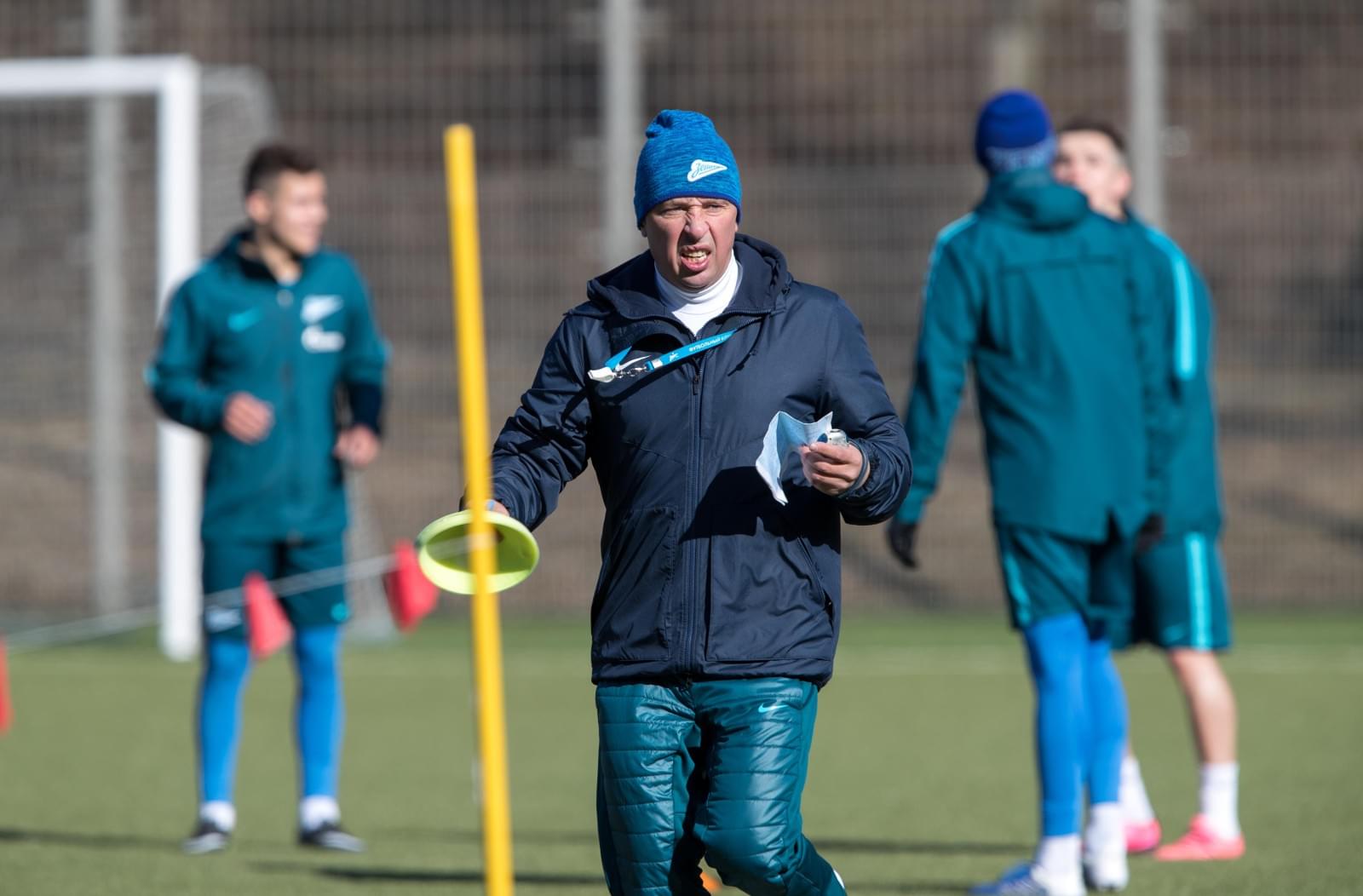 Тренировка «Зенита»-2 перед матчем со «Спартаком» (Нальчик)