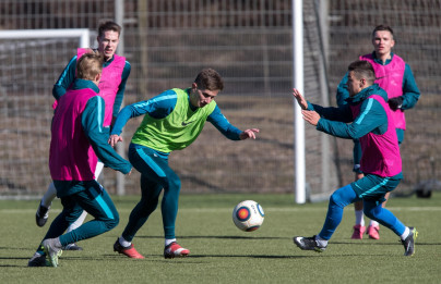 Тренировка «Зенита»-2 перед матчем со «Спартаком» (Нальчик)
