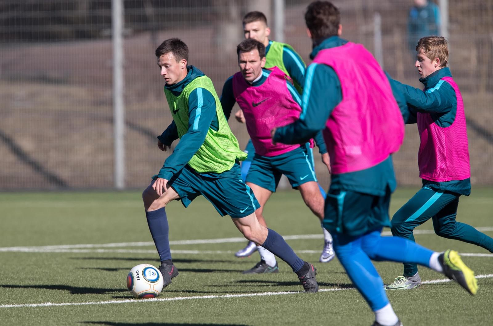 Тренировка «Зенита»-2 перед матчем со «Спартаком» (Нальчик)