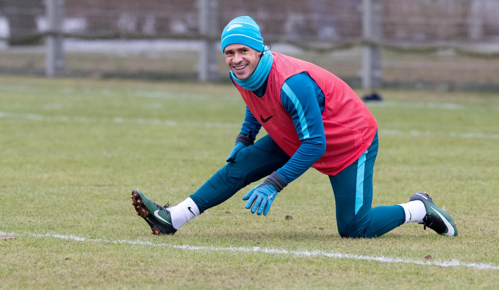 Тренировка «Зенита» перед матчем с «Арсеналом»