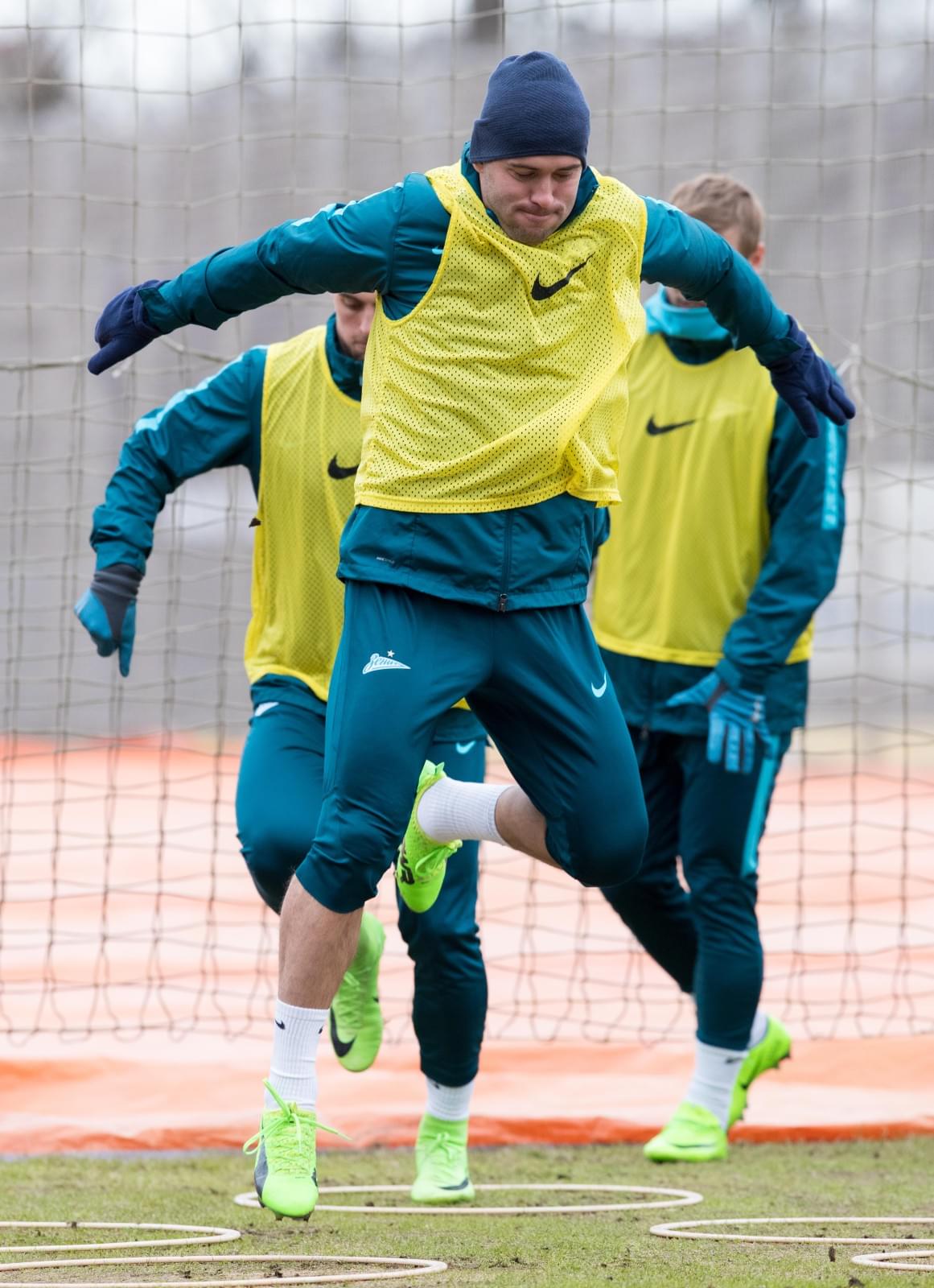 Тренировка «Зенита» перед матчем с «Арсеналом»