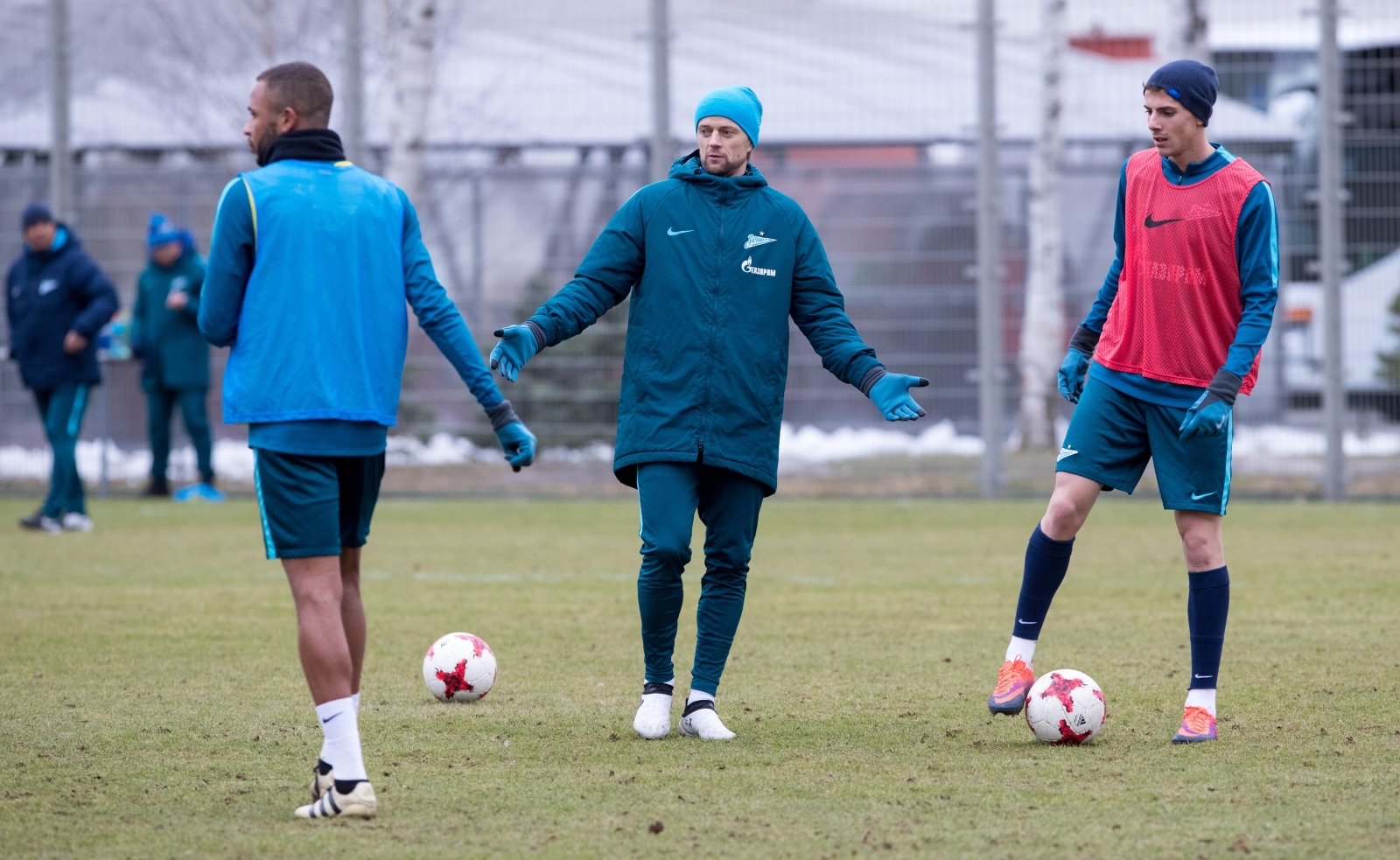 Тренировка «Зенита» перед матчем с «Арсеналом»