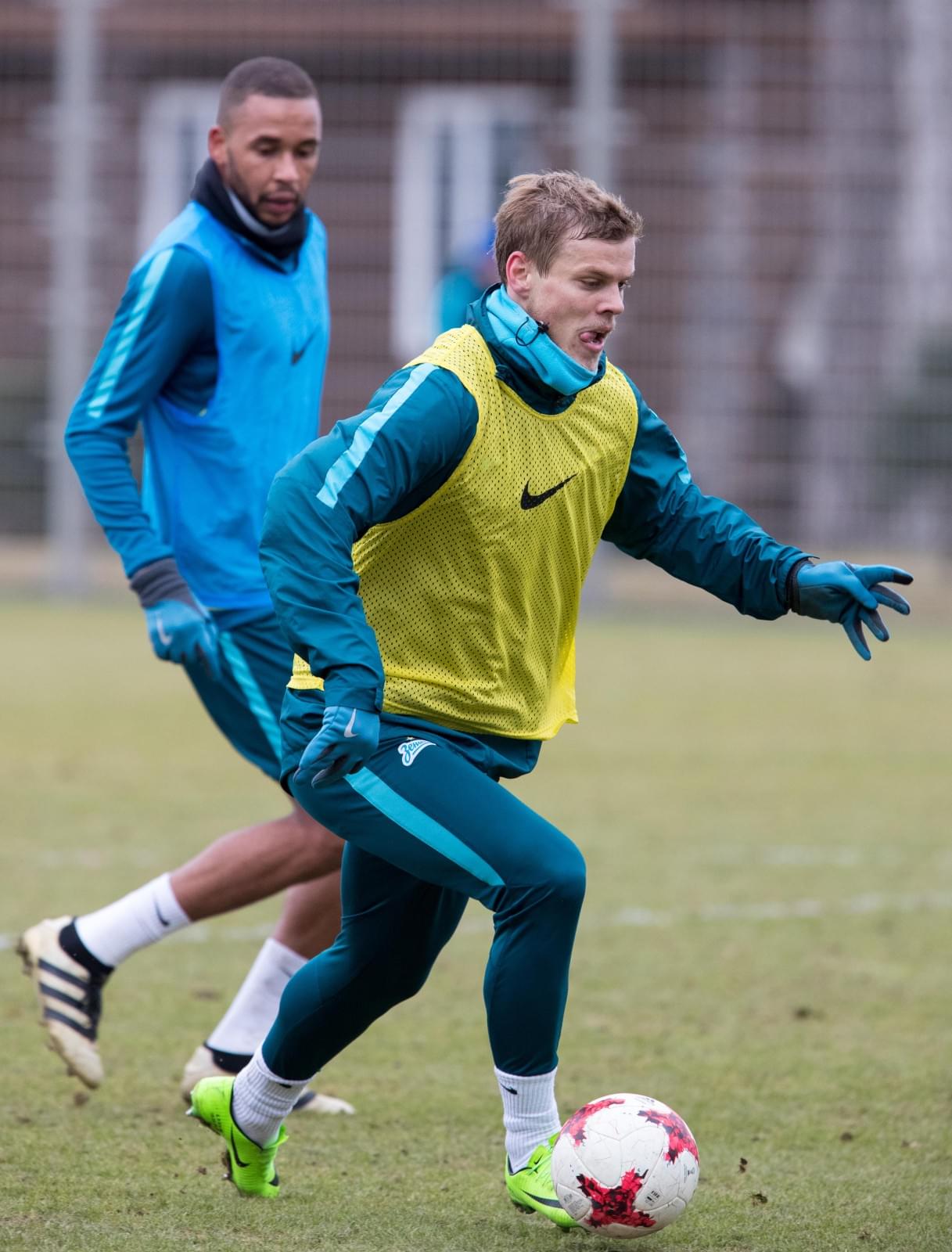 Тренировка «Зенита» перед матчем с «Арсеналом»