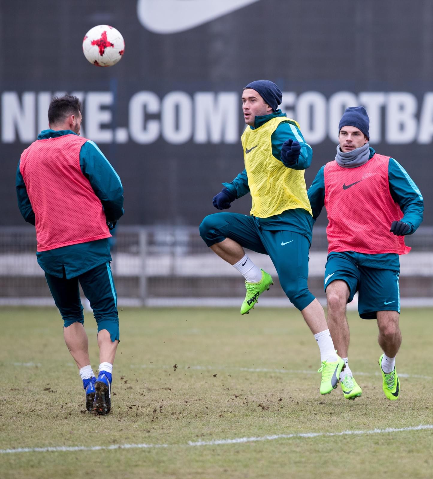 Тренировка «Зенита» перед матчем с «Арсеналом»